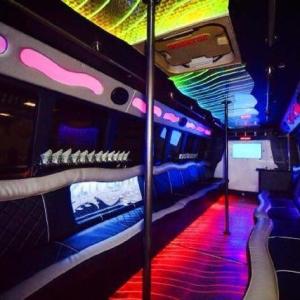 Interior of Wisconsin Dells Party Bus