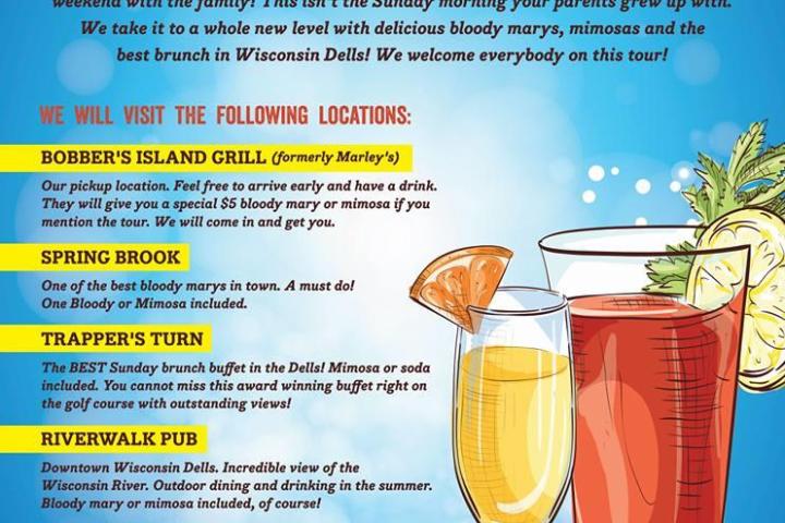 Wisconsin Dells Sunday Funday brochure