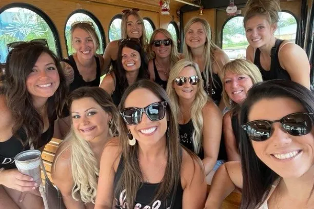 a group of people posing for a photo